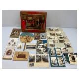 Vintage Wooden Decorative Box With Vintage Photos
