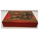 Vintage Wooden Decorative Box With Vintage Photos