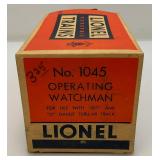 Vintage Lionel O Gauge No. 1045 Operating Watchman In Original Box