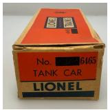 Vintage Lionel O Gauge No. 6465 SUNCO Tank Car In Original Box