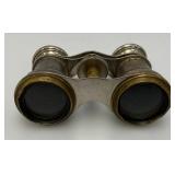 Antique Made In France Opera Binoculars: Chevalier Opticien, Brass And Pewter