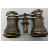 Antique Made In France Opera Binoculars: Chevalier Opticien, Brass And Pewter