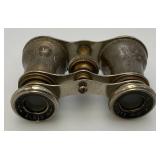 Antique Made In France Opera Binoculars: Chevalier Opticien, Brass And Pewter