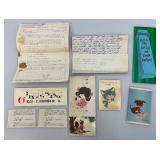 Misc. Vintage Letters With Stamps And More