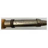 Antique Richardson teel Telescoping Fly Fishing Rod And Antique Wooden Spearing Lure