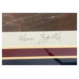 Framed Behind Glass Pencil Signed KEN ZYLLA "Full Service" Limited Print 1021/9600 23" x 31"