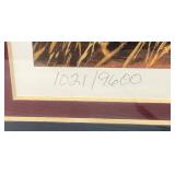 Framed Behind Glass Pencil Signed KEN ZYLLA "Full Service" Limited Print 1021/9600 23" x 31"