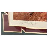 Framed Behind Glass Pencil Signed KEN ZYLLA "Route 66" Limited Print 1632/9600 28" x 39"