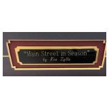 Framed Pencil Signed KEN ZYLLA "Main Street In Season" Limited Print 305/9600 28" x 39"
