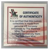 Vintage Collectible Enamel Printed KENNEDY Half Dollars, Sep. 11TH 10th Anniversary Tribute Coins In Wooden Box (New Old Stock)