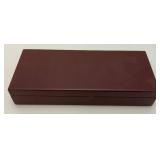 Vintage Collectible Enamel Printed KENNEDY Half Dollars, Sep. 11TH 10th Anniversary Tribute Coins In Wooden Box (New Old Stock)