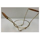 RARE Vintage MCM Pasinski Chip & Dip Snack Bowl W/Stand Hollywood Regency