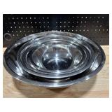 Winco 4 Piece Stainless Bowl Set