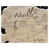 State of Alaska Cutting Board Wall Decor