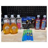 Toothbrushes, Mouthwash, Baby Shampoo
