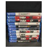 PS4 Games - Madden NFL 17, NBA 2K15, NBA 2K17, Madden NFL 16, Madden NFL 25, Call of Duty: Ghosts