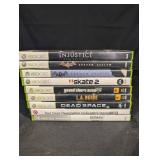 Xbox 360 Games (Lot of 9) - Injustice; Arkham Origins x2; Skate 2; GTA V; LA Noire