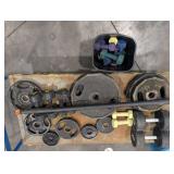 Iron Grip & Hampton Weight Plates with Barbell & Dumbbells - Home Gym Set