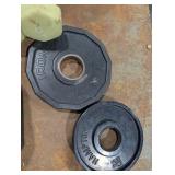 Iron Grip & Hampton Weight Plates with Barbell & Dumbbells - Home Gym Set