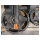 Iron Grip & Hampton Weight Plates with Barbell & Dumbbells - Home Gym Set