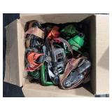 Assorted Ratchet Straps & Tie-Down Straps - Green, Red, Orange Webbing