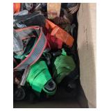 Assorted Ratchet Straps & Tie-Down Straps - Green, Red, Orange Webbing