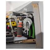 Craftsman Metal Toolbox with Red Plastic Tray Full of Hand Tools