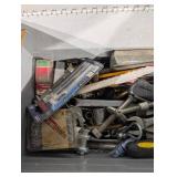 Craftsman Metal Toolbox with Red Plastic Tray Full of Hand Tools