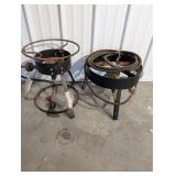 Vintage Outdoor Propane Burner Stands (Lot of 2)