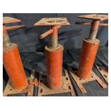 Industrial Screw Jacks with Base Plates (Lot of 4)