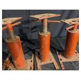 Industrial Screw Jacks with Base Plates (Lot of 4)
