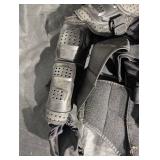 Motorcycle Protective Armor Set - Back Protector & Knee & Elbow Pads, Size M