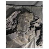 Motorcycle Protective Armor Set - Back Protector & Knee & Elbow Pads, Size M