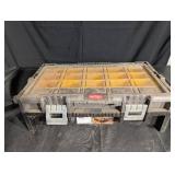 KETER 16-Compartment Toolbox Organizer Case with Yellow Bins