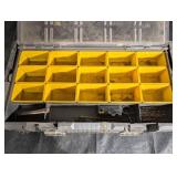 KETER 16-Compartment Toolbox Organizer Case with Yellow Bins