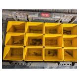 KETER 16-Compartment Toolbox Organizer Case with Yellow Bins