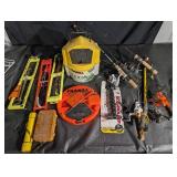 Frabill Ice Fishing Tackle - 10-Inch Pro Tip-Up, Reels, Rods, Lures & Case