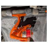 Frabill Ice Fishing Tackle - 10-Inch Pro Tip-Up, Reels, Rods, Lures & Case