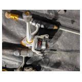 Frabill Ice Fishing Tackle - 10-Inch Pro Tip-Up, Reels, Rods, Lures & Case