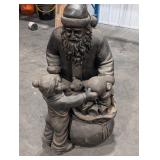 Santa Claus Statue - 40in Tall Bearded Father Christmas with Toy Sack