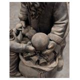 Santa Claus Statue - 40in Tall Bearded Father Christmas with Toy Sack