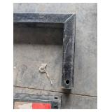 EZ Loader Frame Bracket - Black Steel U-Frame with Adjustable Crossbar