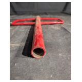 Red T-Post Puller Fence Post Remover - Heavy-Duty Steel, 14 in Shaft, Long Handle