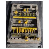 Router Bit Set with 1/4-in Shafts - Dovetail, Straight, V-Groove & Core Box Bits