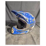 Mossi Blue MX Helmet - Full-Face Off-Road Motocross Helmet