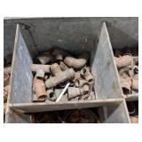 Assorted Copper Pipe Fittings: Elbows, Tees, Couplings & Adapters (Rusty)