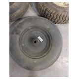 Wheel Rims - Set of 3 with Hubs, Used Metal Wheels for Cart/Lawn Equipment
