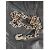 Rigging Chain with Large Hook - Heavy-Duty Steel Chain