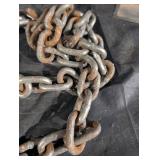 Rigging Chain with Large Hook - Heavy-Duty Steel Chain
