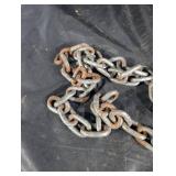 Rigging Chain with Large Hook - Heavy-Duty Steel Chain